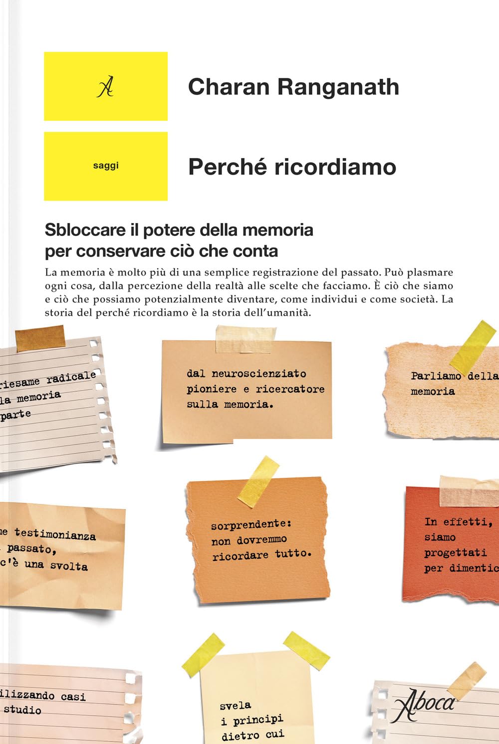 la copertina di "Perché ricordiamo"