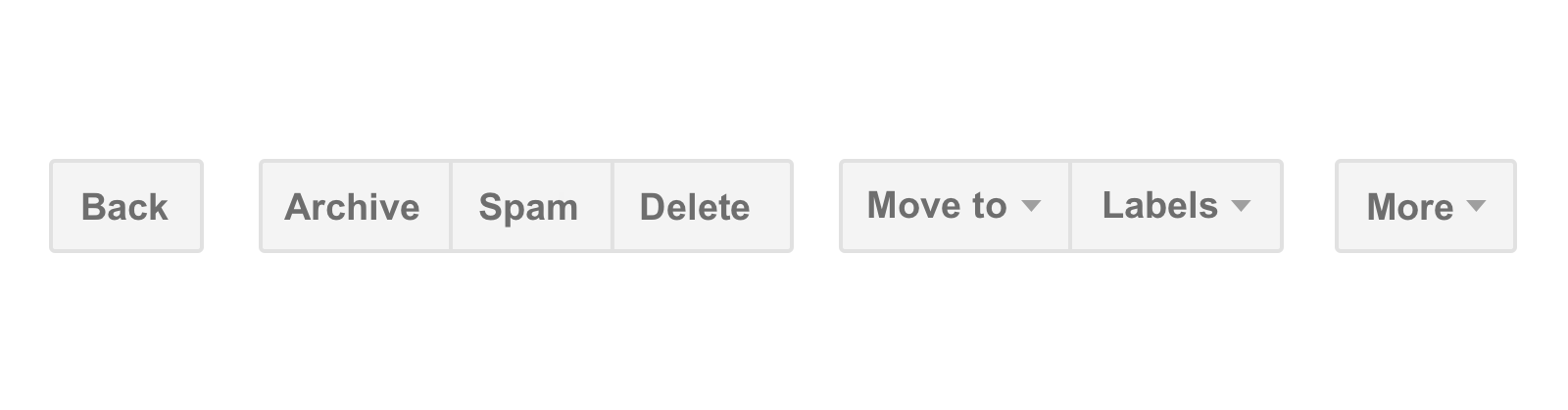 La navigazione di Gmail con solo il testo loading:lazy