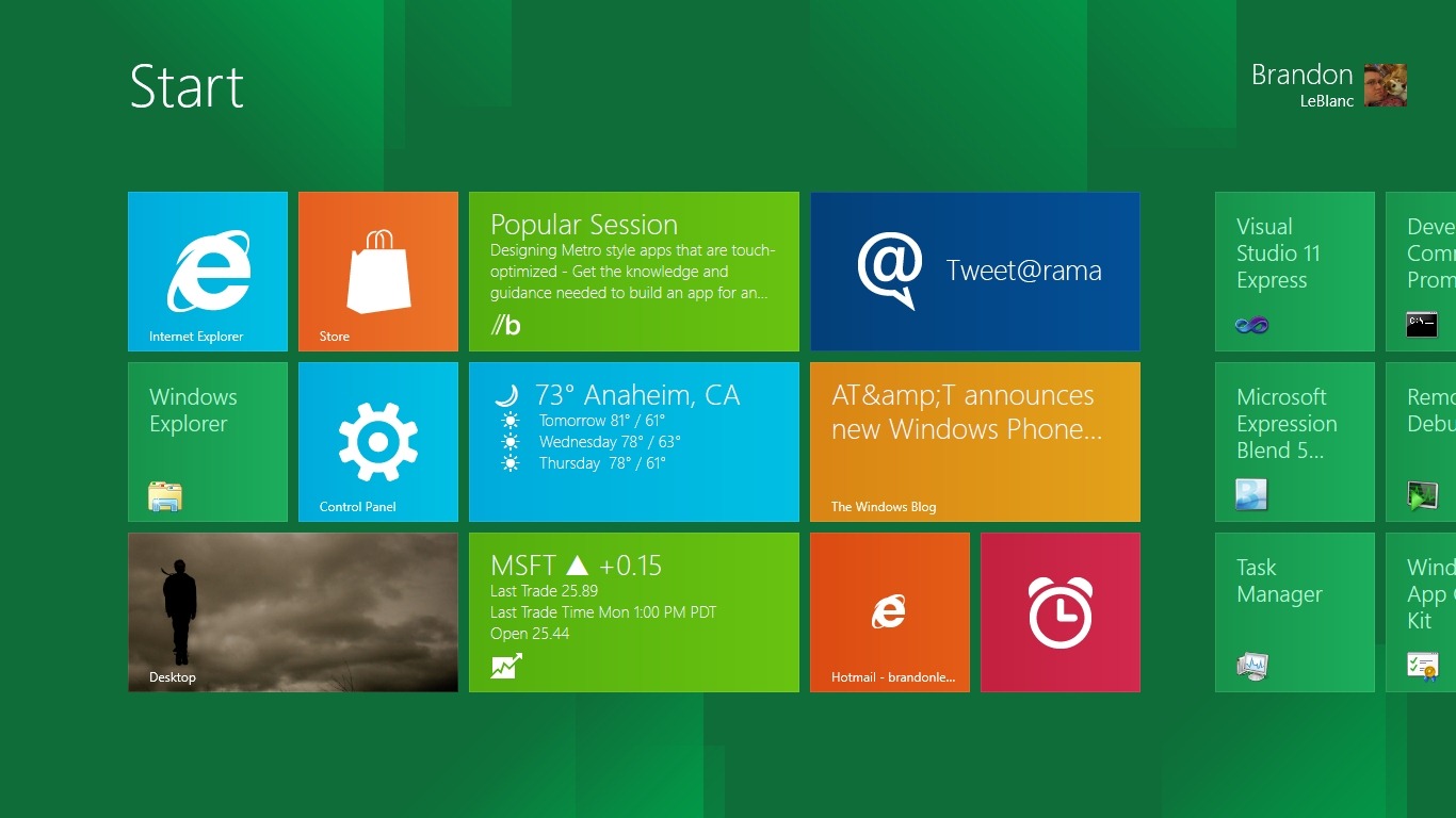 Interfaccia Windows 8 loading:lazy