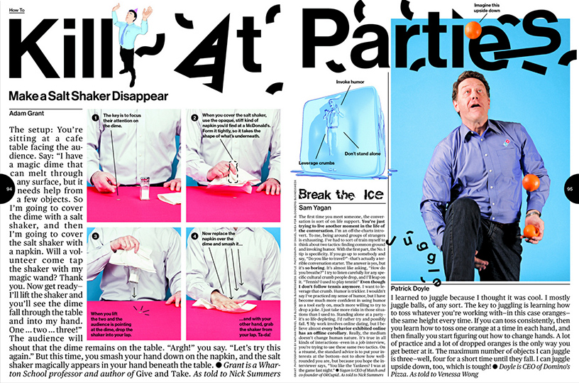 Una doppia pagina di Bloomberg Businessweek