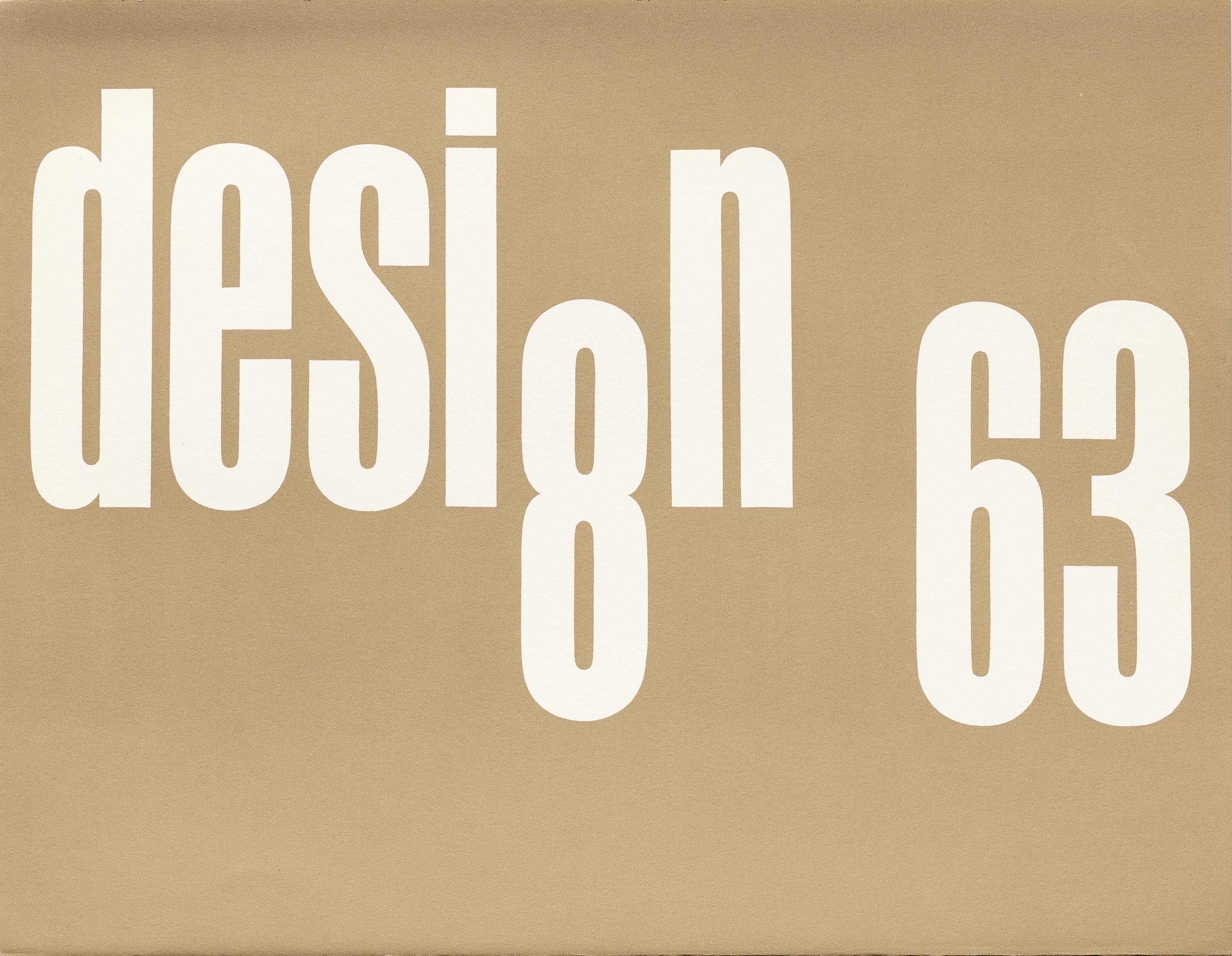 Un manifesto realizzato da Paul Rand nel 1963 per una conferenza sul Design