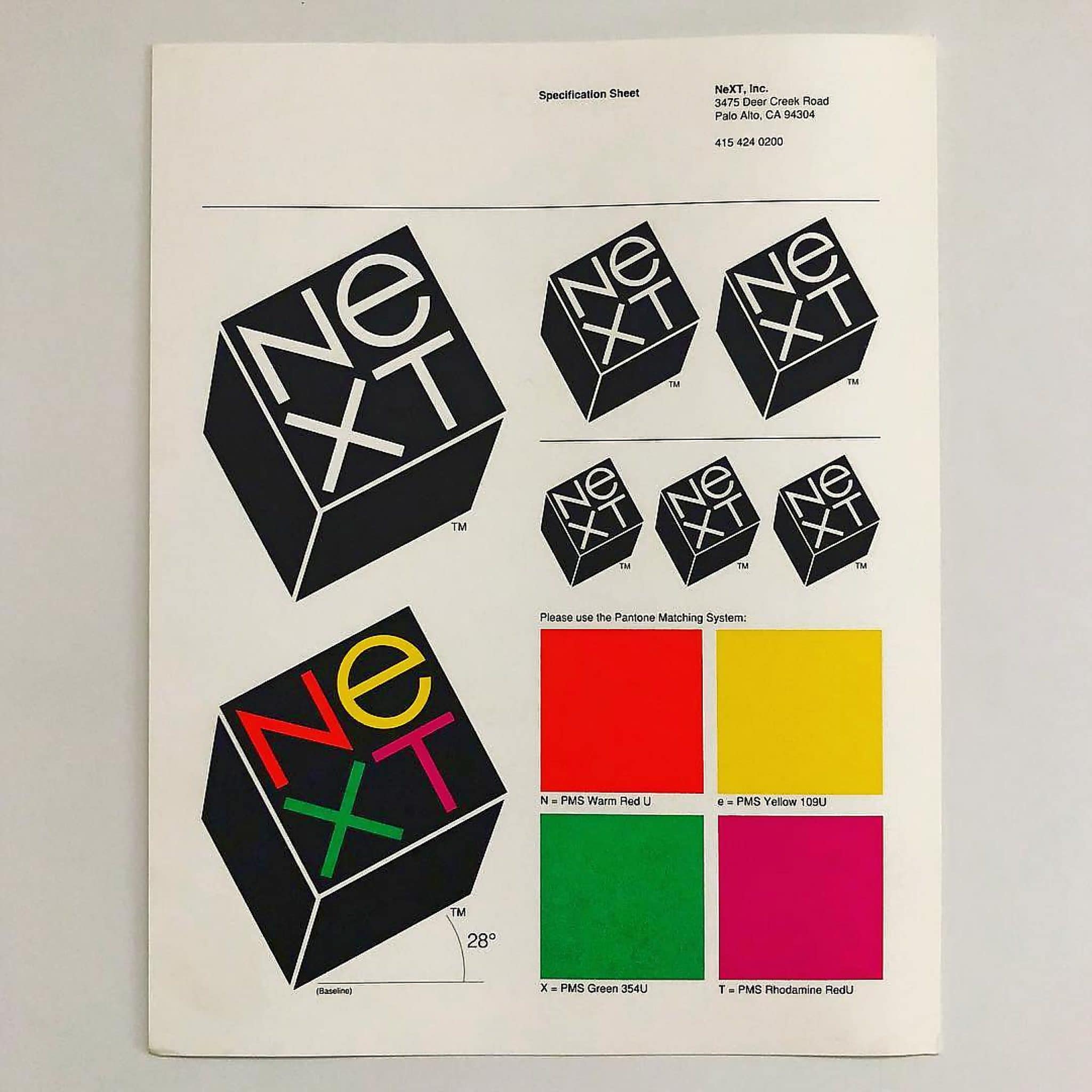 Il marchio NeXT realizzato da Paul Rand