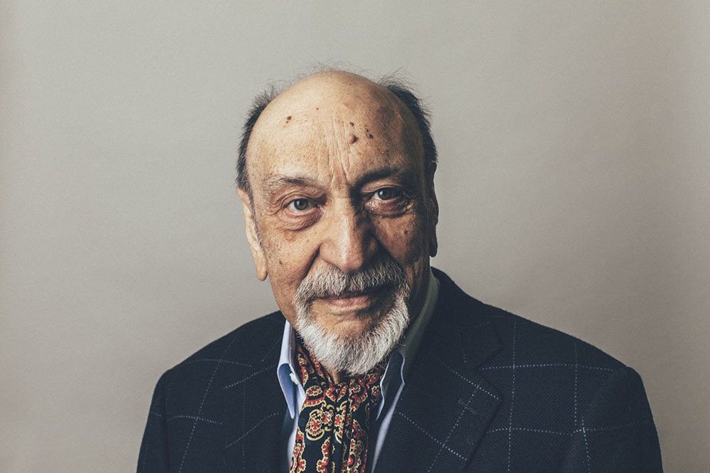 Milton Glaser nel 2014, ritratto da Catalina Kulczar.