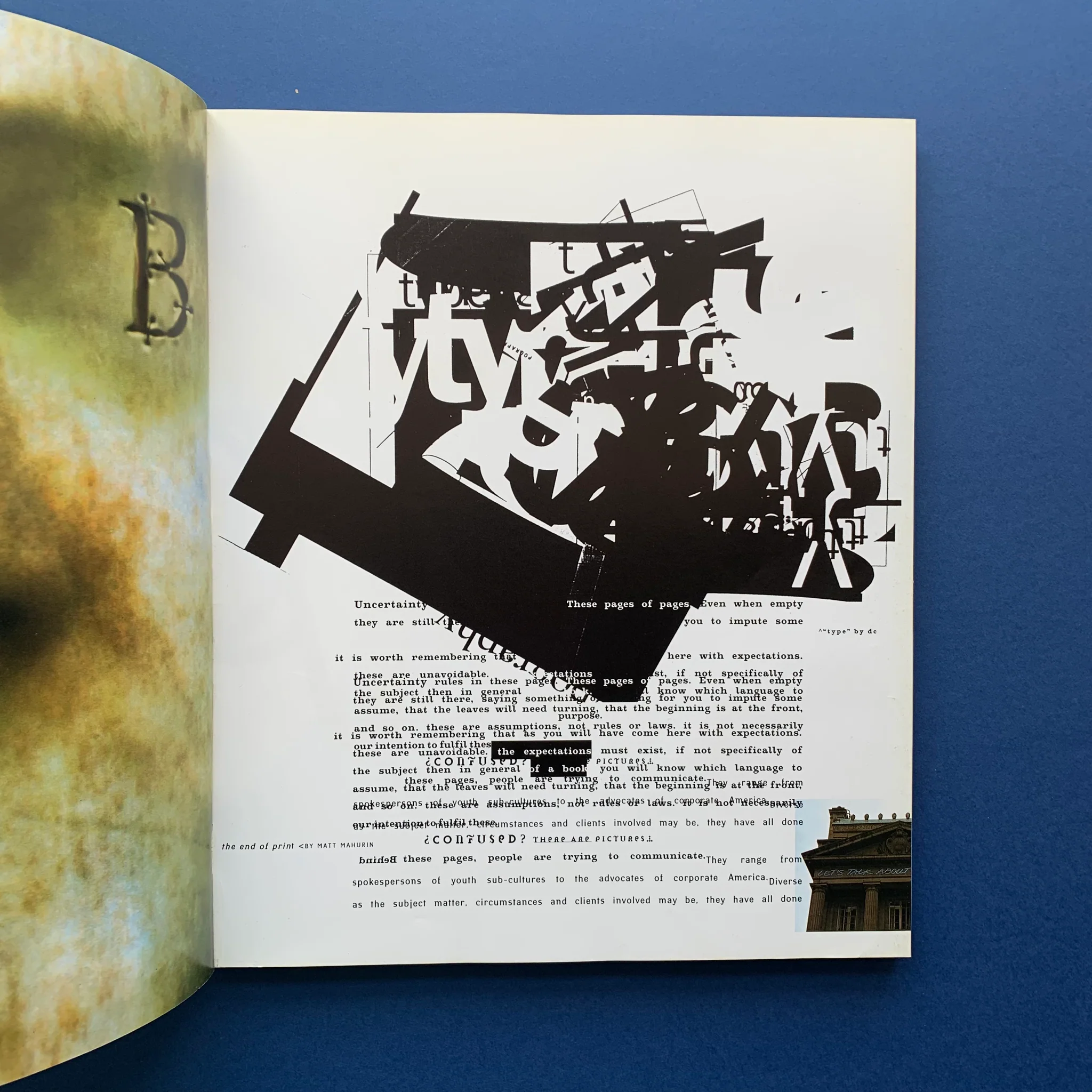 Una pagina interna del libro The End of Print